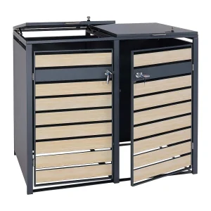 2-bins voering MCW-J81,  beukenhout look lichtbruin