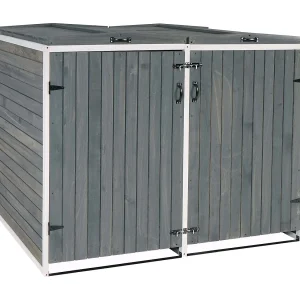 2-zits/4-zits bekleding voor vuilnisbak MCW-H74, grijs-wit 2-zits/4-zits bekleding voor vuilnisbak MCW-H74, grijs-wit