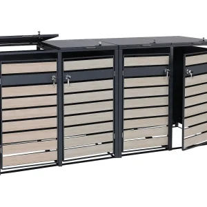 4-bin voering MCW-J81, beukenhout look lichtbruin 4-bin voering MCW-J81, beukenhout look lichtbruin