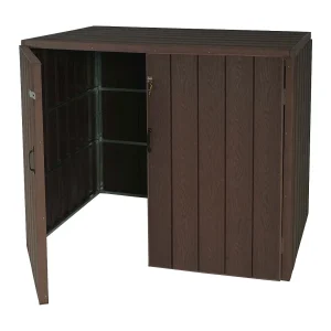 2-/4 WPC vuilnisbakbekleding MCW-J28,  bruin