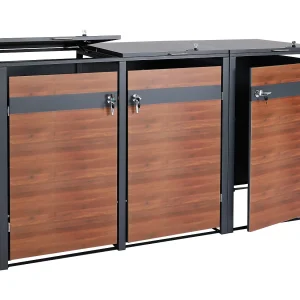 3-bin voering MCW-J82, donkerbruin kersenhout look 3-bin voering MCW-J82, donkerbruin kersenhout look
