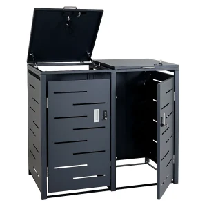 Afvalzak MCW-E83 (2 eenheden), antraciet, staal 38kg Afvalzak MCW-E83 (2 eenheden), antraciet, staal 38kg