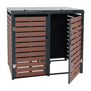2-bins voering MCW-K14, walnoot hout look 2-bins voering MCW-K14, walnoot hout look
