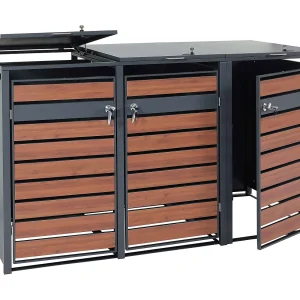 3-bin voering MCW-J81, kersenhout look donkerbruin 3-bin voering MCW-J81, kersenhout look donkerbruin