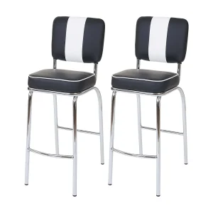Akita barkruk (set van 2),  zwart-wit