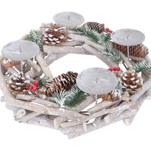Adventskrans rond hout zonder kaarsen, zonder kaarsen Adventskrans rond hout zonder kaarsen, zonder kaarsen