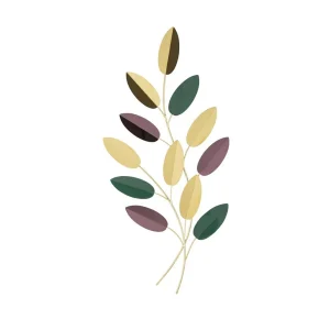 3D decoratief paneel met bladeren, 31×1,9×61 cm 3D decoratief paneel met bladeren, 31×1,9×61 cm
