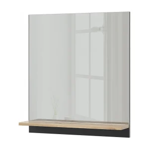 Badkamerspiegelkast antraciet/artisan 60x14x67 marelle