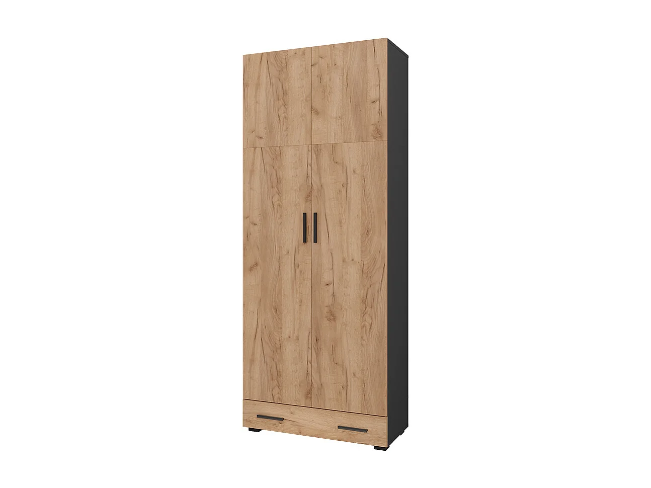 Archiefrek antraciet/gouden eik 80x37x201.2 frank