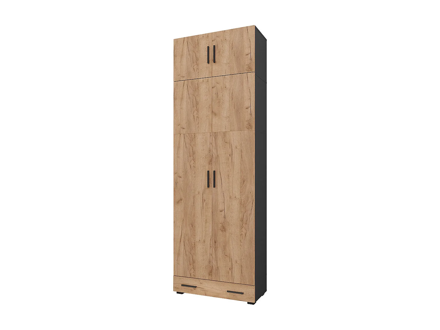 Archiefrek antraciet/gouden eik 80x37x241.2 frank