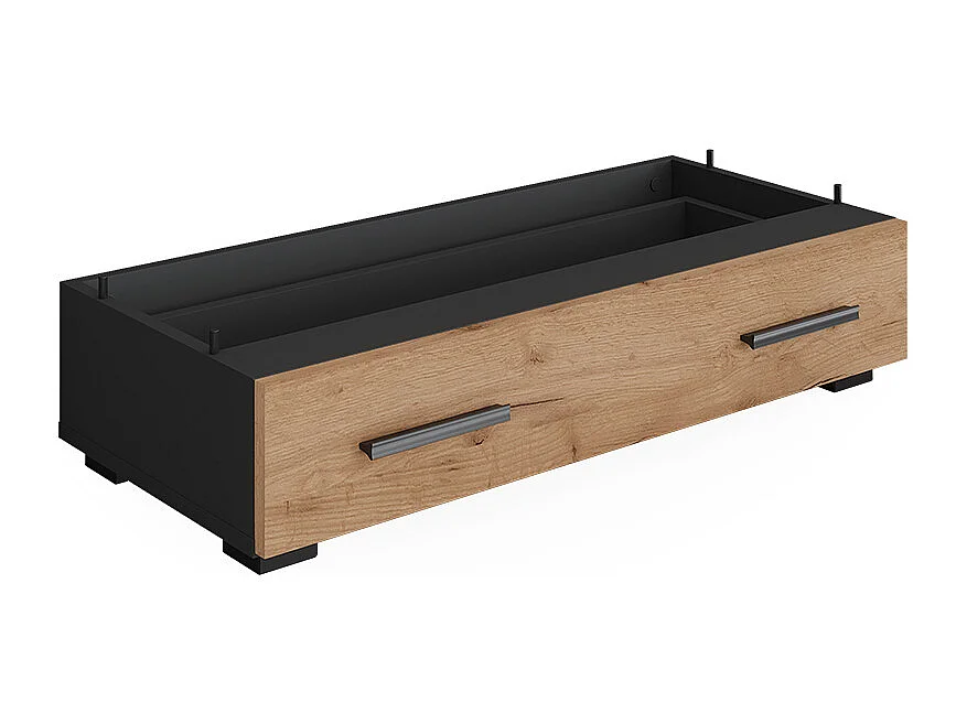 Aanbouwmodule antraciet/gouden eik 80x37x17.4 ingo