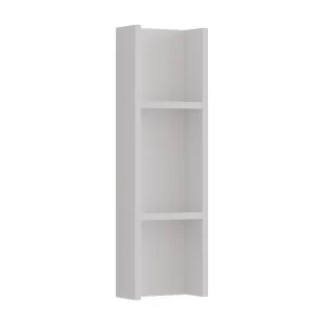 Aanbouwkast wit 20x10x65 sherry