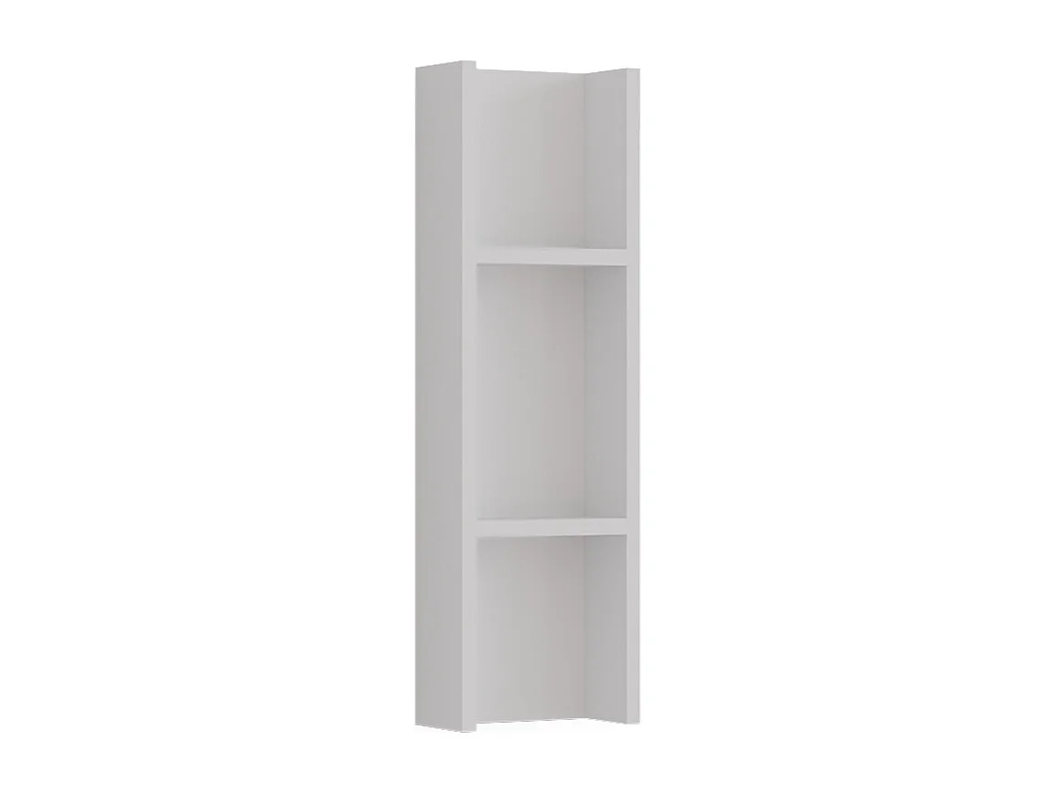 Aanbouwkast wit 20x10x65 sherry