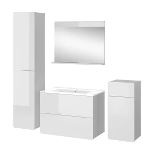 Badmöbel-Set weiß 80x46x59.3 izan Badmöbel-Set weiß 80x46x59.3 izan
