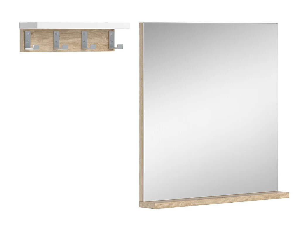 Badkamerspiegel wit 50x8x51.6 henri