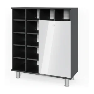Badkamerkast wit hoogglans 78.4x34x91.6 fynn Badkamerkast wit hoogglans 78.4x34x91.6 fynn