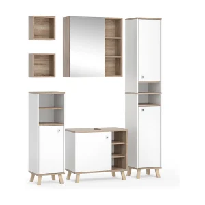 Badmöbel-Set weiß 62x32x54 senyo Badmöbel-Set weiß 62x32x54 senyo