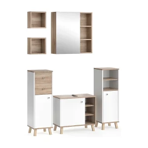 Badkamermeubel set wit 62x32x54 senyo Badkamermeubel set wit 62x32x54 senyo