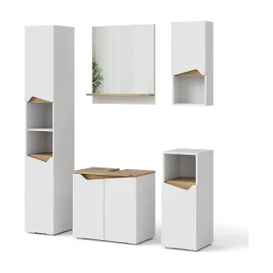 Badkamermeubelset wit 60x35x57 marelle Badkamermeubelset wit 60x35x57 marelle