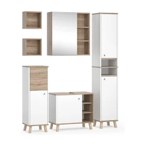 Badmöbel-Set weiß 62x32x54 senyo Badmöbel-Set weiß 62x32x54 senyo