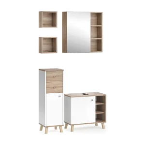 Badkamermeubel set wit 62x32x54 senyo Badkamermeubel set wit 62x32x54 senyo