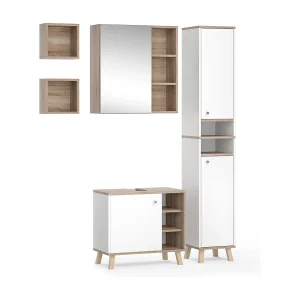 Badkamermeubel set wit 62x32x54 senyo Badkamermeubel set wit 62x32x54 senyo