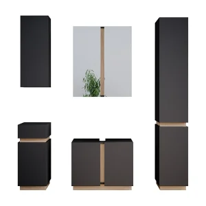Badkamermeubelset antraciet 70x34x55 gloria