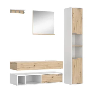 Badkamermeubelset wit 100x40x20 henri Badkamermeubelset wit 100x40x20 henri