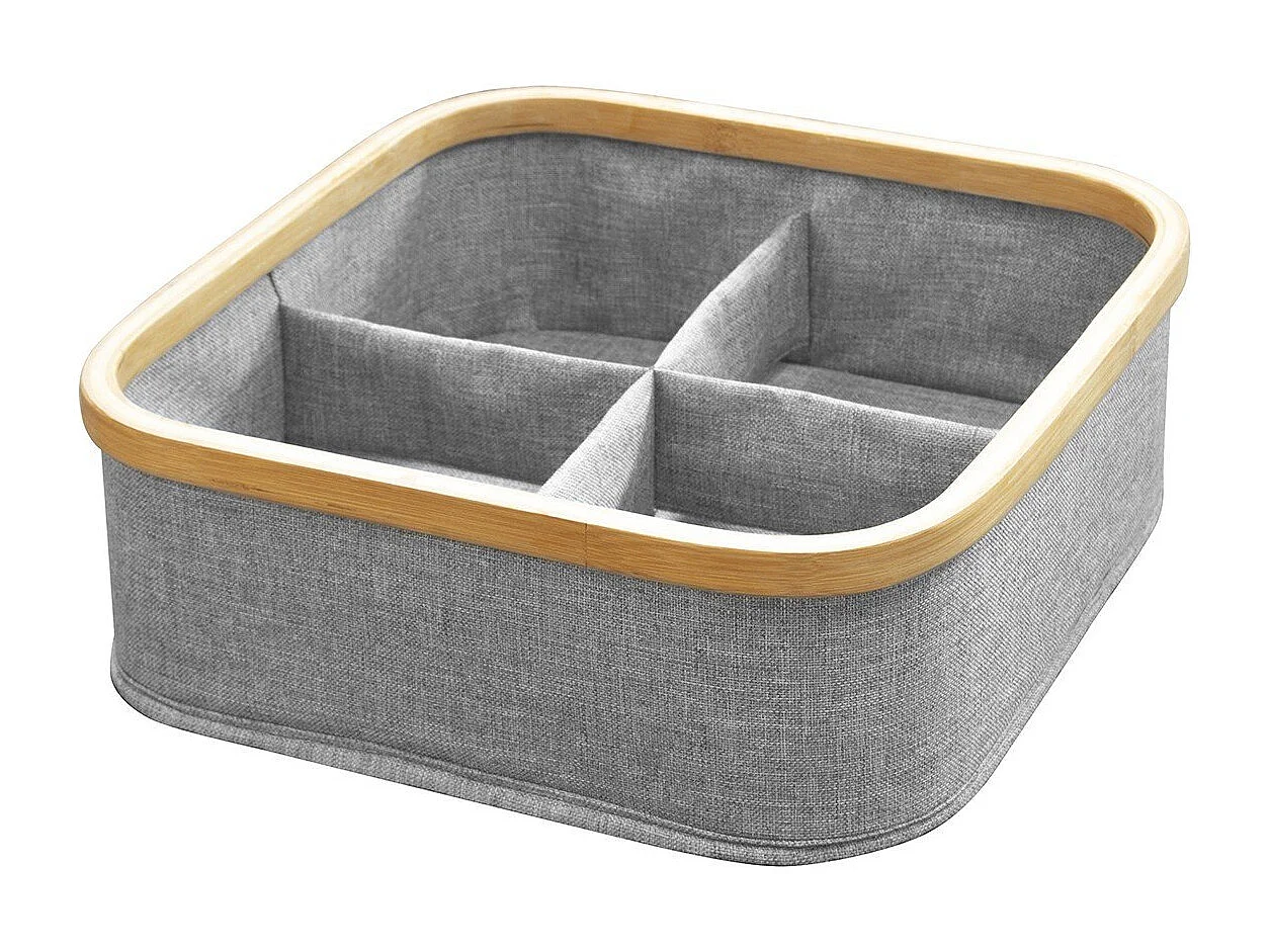 Bamboe frame mand 4 compartimenten