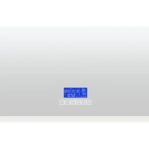 Badkamerspiegel, 100x80cm, LED-spiegel met Bluetooth-luidspreker, verstelbare verlichting, anti-condensfunctie, temperatuurweergave