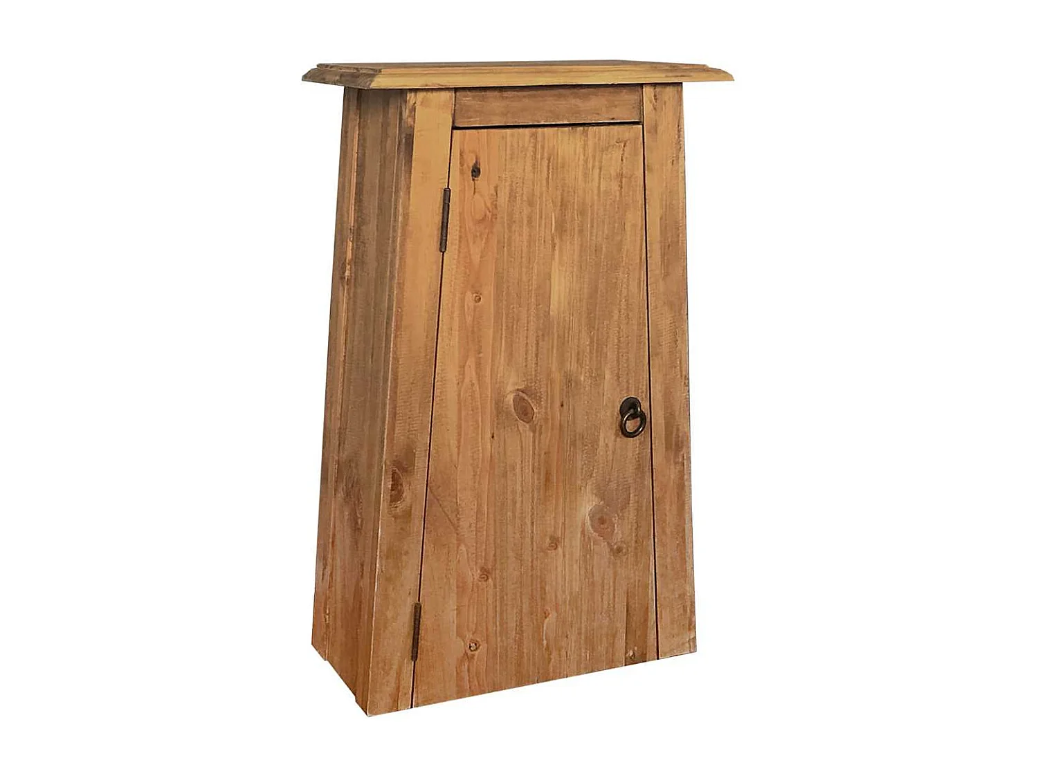 Badkamerwandkast 42x23x70 cm gerecycled massief grenenhout
