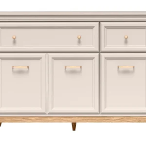 AX LIVING Dressoir Nymphen Cashmere 2 Lades 3 Deuren MDF Eiken Poten
