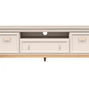 AX LIVING TV-meubel Nymphen Cashmere 75 inch 1 Lade 2 Deuren MDF Eiken AX LIVING TV-meubel Nymphen Cashmere 75 inch 1 Lade 2 Deuren MDF Eiken