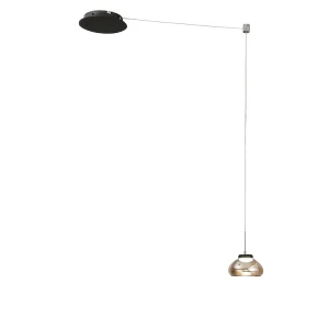 Arabella – Amberkleurige decentrale hanglamp – Fabas Luce – 8W dimbare LED – Decentrale montage Arabella – Amberkleurige decentrale hanglamp – Fabas Luce – 8W dimbare LED – Decentrale montage