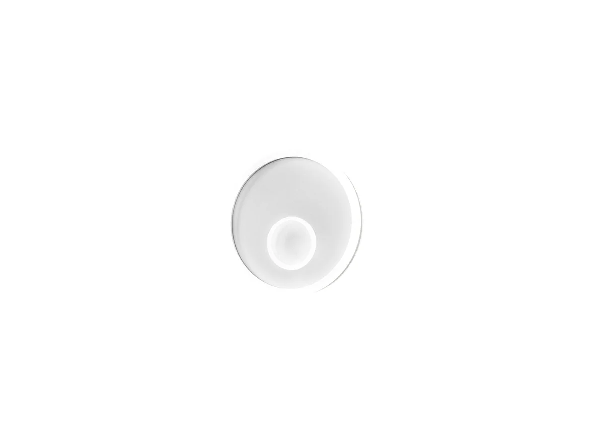 Applique LED Melania 40W blanche, 1820lm, lumière naturelle 4000K, aluminium et méthacrylate satiné, d.40cm