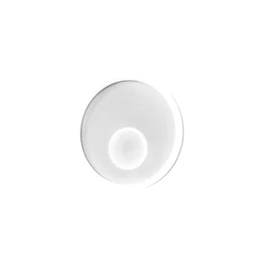 Applique LED Melania 50W blanche, 2100lm, lumière chaude 3000K, aluminium et méthacrylate satiné, d.50cm
