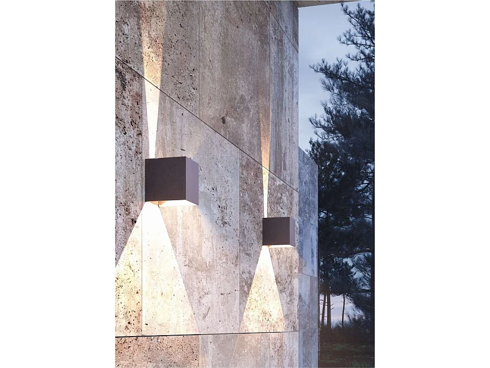 Applique murale LED blanche IP54 6,8W à ailettes orientables 4000k