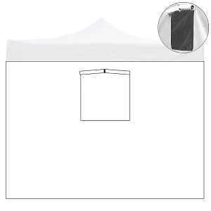 3x2m waterdichte witte zijkap met raam voor Market-Pro opvouwbare paviljoen 3x2m waterdichte witte zijkap met raam voor Market-Pro opvouwbare paviljoen