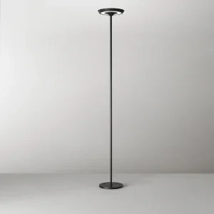 Balance – 25W LED metalen vloerlamp, 3000K, H.180 cm, 2376Lm, Aan/uit schakelaar en voetdimmer, Zwart – Perenz