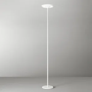 Balance – 25W LED metalen vloerlamp, 3000K, H.180 cm, 2376Lm, Aan/uit schakelaar en voetdimmer, Wit – Perenz