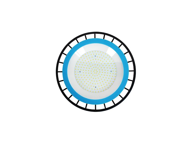 Lampe LED industrielle "OVNI" 150W, 5/6 mètres de haut