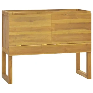 Badkamerkast 90x40x75,5 cm massief teakhout Badkamerkast 90x40x75,5 cm massief teakhout