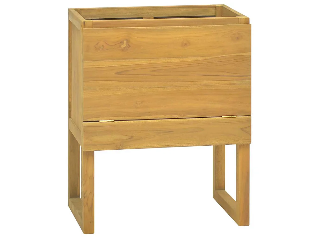 Badkamerkast 60x40x75 cm massief teakhout