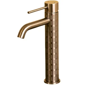 Architek hoge wastafelmengkraan in geborsteld koper – Essebagno Architek hoge wastafelmengkraan in geborsteld koper – Essebagno