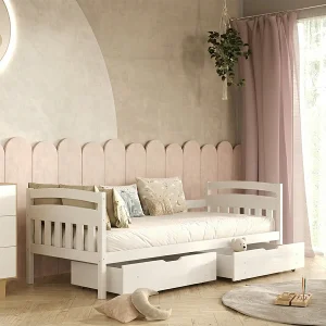 90×200 bed inclusief boxspring en lades Tosia White 90×200 bed inclusief boxspring en lades Tosia White