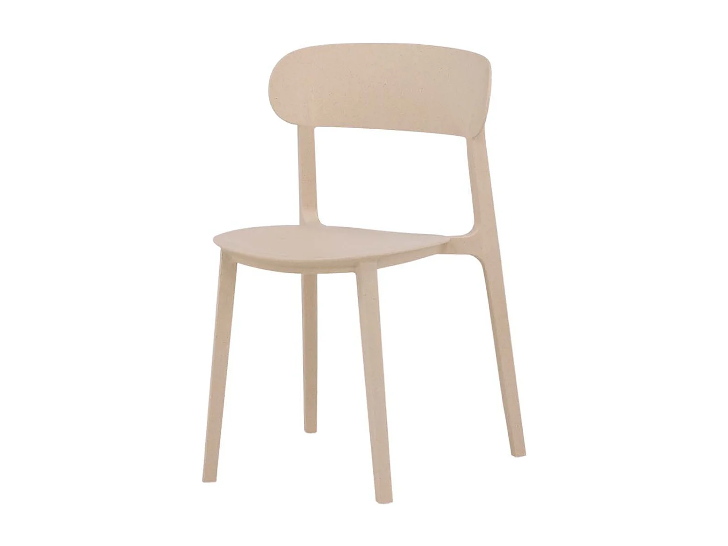 Åstol eetkamerstoel plastic beige.