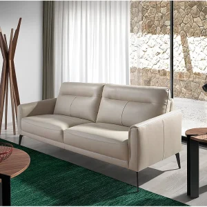 3 zits bank in taupe grijs leer 6138 ANGEL CERDA 3 zits bank in taupe grijs leer 6138 ANGEL CERDA