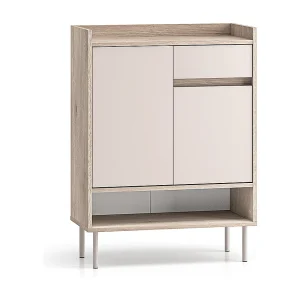 Alos Kasjmier en Hout 2-deurs 1-lade schoenenkast Alos Kasjmier en Hout 2-deurs 1-lade schoenenkast