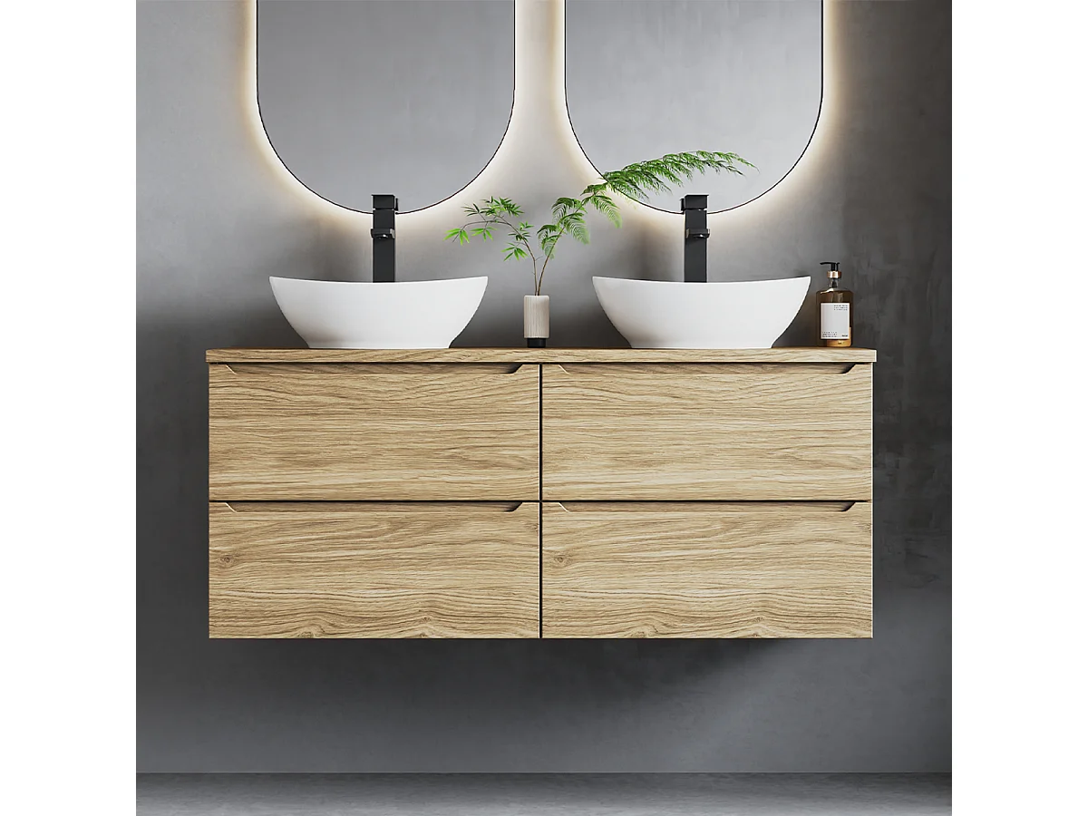 Badmeubel 120cm Viggo Houten badmeubelblad