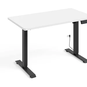 Elektrisch bureau 120 cm Ergo Wit en Zwart Elektrisch bureau 120 cm Ergo Wit en Zwart